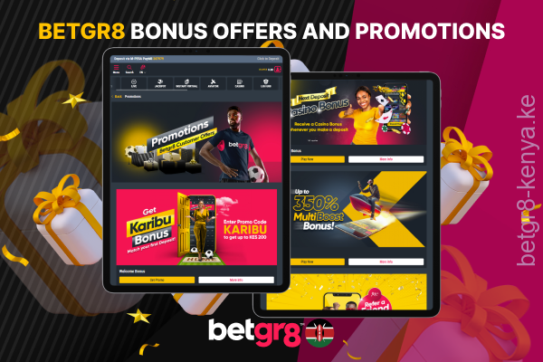 Betgr8 offers its Kenyan users a range of promotions and bonuses